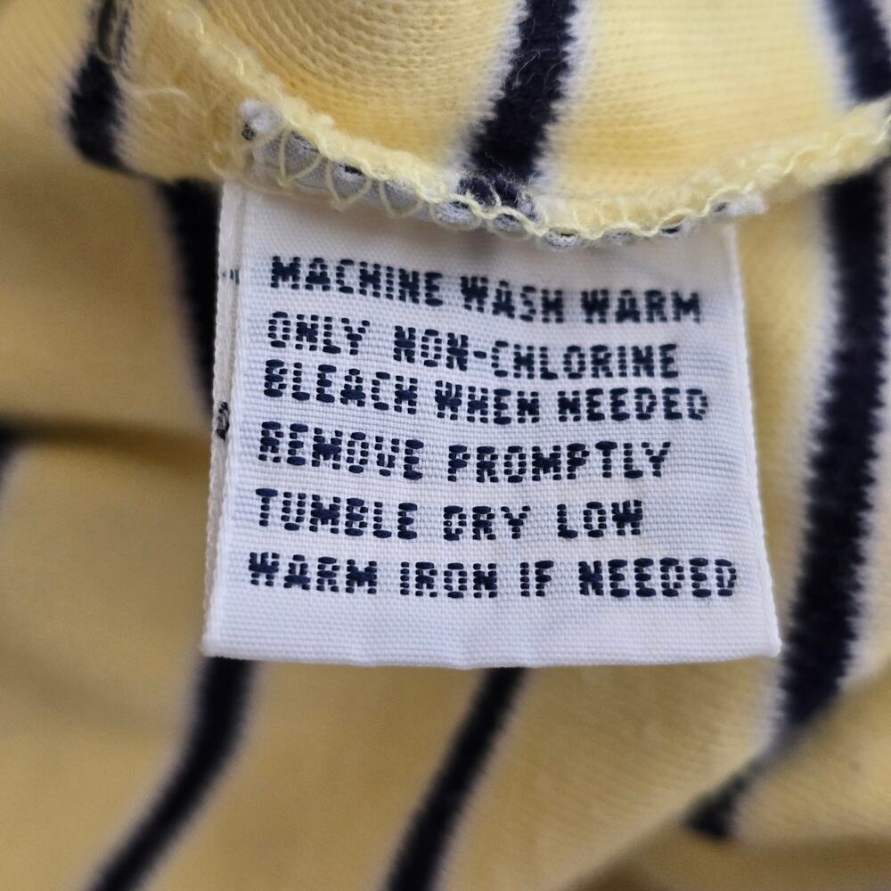 Polo Ralph Lauren Yellow with Navy Stripes Blue Polo Pony Short Sleeve 2XL - Picture 6 of 6